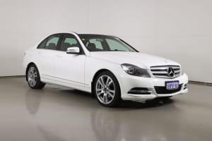 2012 Mercedes-Benz C250 W204 MY12 CDI Elegance BE White 7 Speed Automatic G-Tronic Sedan