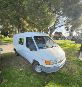 Van that drives for sale: 1998 Ford Transit MID (LWB) 5 SP MANUAL