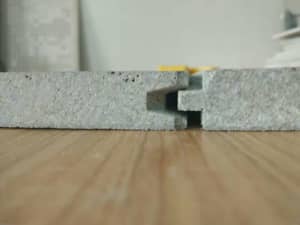 19mm flooring Fire Crunch is similar to cement sheet but has BAL FZ 