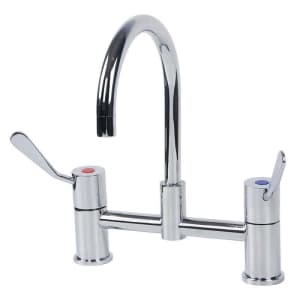 Gentec Cleanline Bench Mounted Mixing Tap Set 100mm Lever Handles