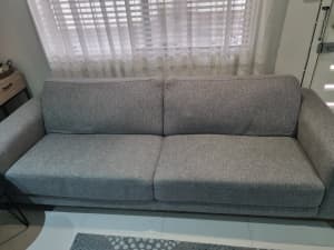 2 x 3 seater Grey Couches