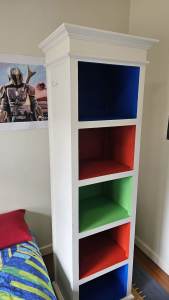 Solid timber bookcase/storage unit