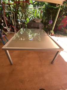 FREE large glass Outdoor dinning table - 