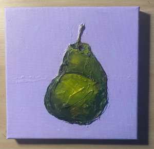 8’ x 8’ Acrylic Pear Painting
