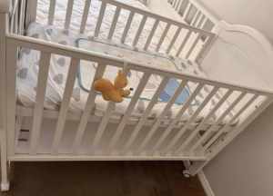 4 in 1 baby cot toddler bed mattress accessories storage