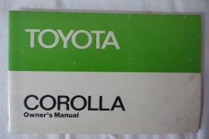 Toyota Corolla Owners Manual