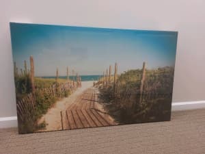 Brand new beach scene canvas pic