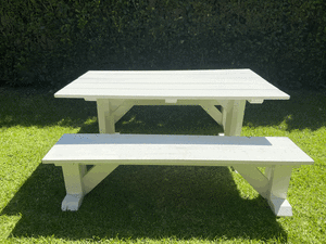 Childrens Solid Timber Picnic Table with Bench Seats