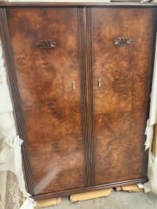 Wardrobes - free standing, solid timber, art deco style - brand new
