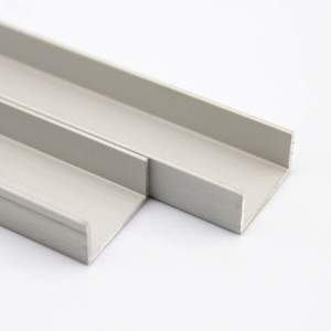 Aluminum extrusions - C shape channels & L shape Angle for sale