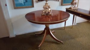 ROUND ANTIQUE CIRCULAR TABLE 77CM HIGH 108CM WIDE DINING