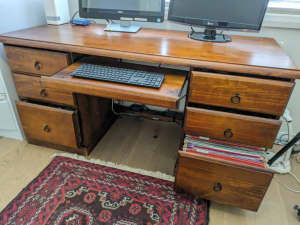 Study / office desk, 6 drawers