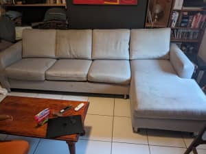 Large L shaped couch and sofa bed - must go ASAP