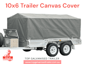 Trailer Canvas Cover 900mm Cage WaterProof 10x6 Cover Tarp