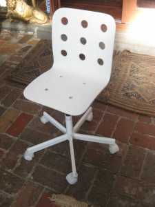 JULES Junior Office Chair (Height Adjustable) IKEA (White)