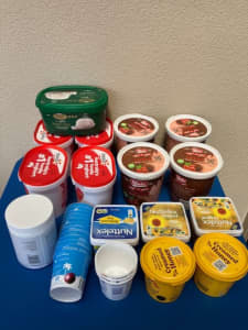 Many plastic containers of all sorts-variety for many uses