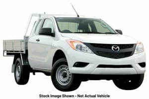 2015 Mazda BT-50 UP0YF1 XT Freestyle White 6 Speed Sports Automatic Cab Chassis