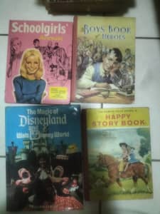 Kids Books_Disnneyland, Hardy boys, Peanuts, Annuals, vintage novels 