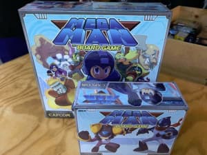 Mega Man the board game and Oil man expansion brand new