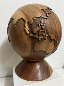Solid wooden Globe