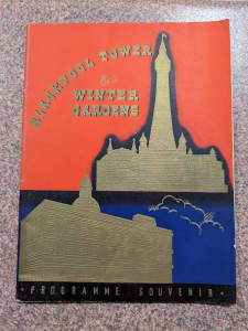 Blackpool tower & winter gardens programme souvenir original 1939