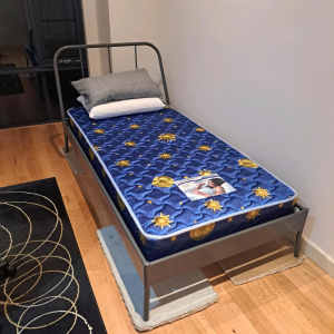 Bed - Single, spring mattress and base