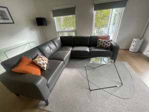 Leather 5- Seater Corner Lounge Suite