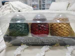Brand new game of thrones dragon egg candles 
