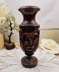 Handcarved Grapevine Vase - Wooden