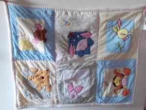 NEW Disney Baby Soft and Fuzzy Pooh Embroidered Thermal Blanket