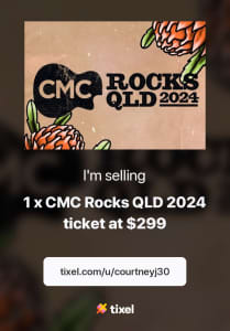 CMC Rocks QLD 2024 FULL FESTIVAL TICKET - ADULT (18 )