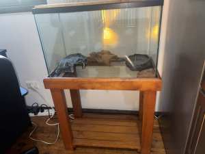 Reptile tank with stand