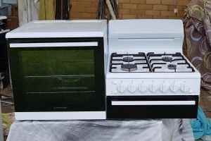 Westinghouse 112, elevated, natural gas oven, grill and cook top.