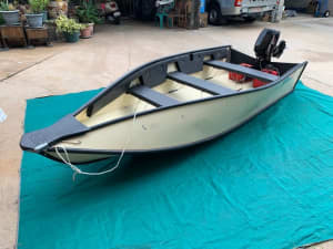 3.8 metre Portabote boat and motor