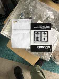 Omega 600mm gas cook top and rangehood