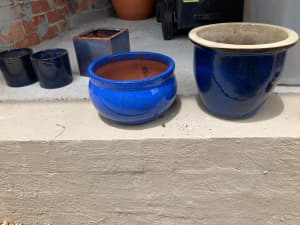 Garden Pots Blue