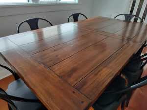 dinning table with chairs.