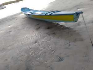 Surf boat ,rowboat with trailer.