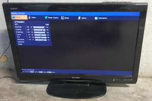 CHEAP Sharp Aquos 32 inch LCD TV, working, no remote, Carlton pickup