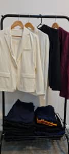 Womens size 16 clothes incl 26 work pants, 5 blazers, tops