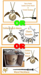 NEW Harry Potter Golden Snitch Watch with Broom OR Bracelet OR Mug