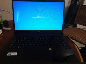 HP laptop with wireless HP keyboard and mouse 