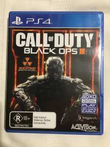 CALL OF DUTY BLACK OPS III 3 PS4 COMPLETE - PLAYSTATION 4