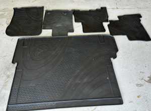 Toyota Prado 150 rubber floor mats including cargo.