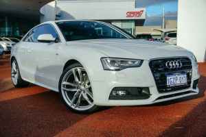 2015 Audi A5 8T MY15 S Tronic Quattro White 7 Speed Sports Automatic Dual Clutch Coupe
