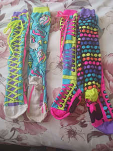 Girls crazy colourful socks