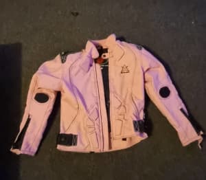 MOTO-GIRL Motorcycle jacket size 6 pink