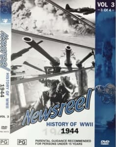 * RRP $40 * 1944 DVD Newsreel History of WW2 Vol 3 B&W Documentary
