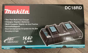 NEW Makita dual port charger dc18rd