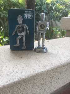 Fossil clock, Big Tic. Stan the Man. 2004. Collectible.